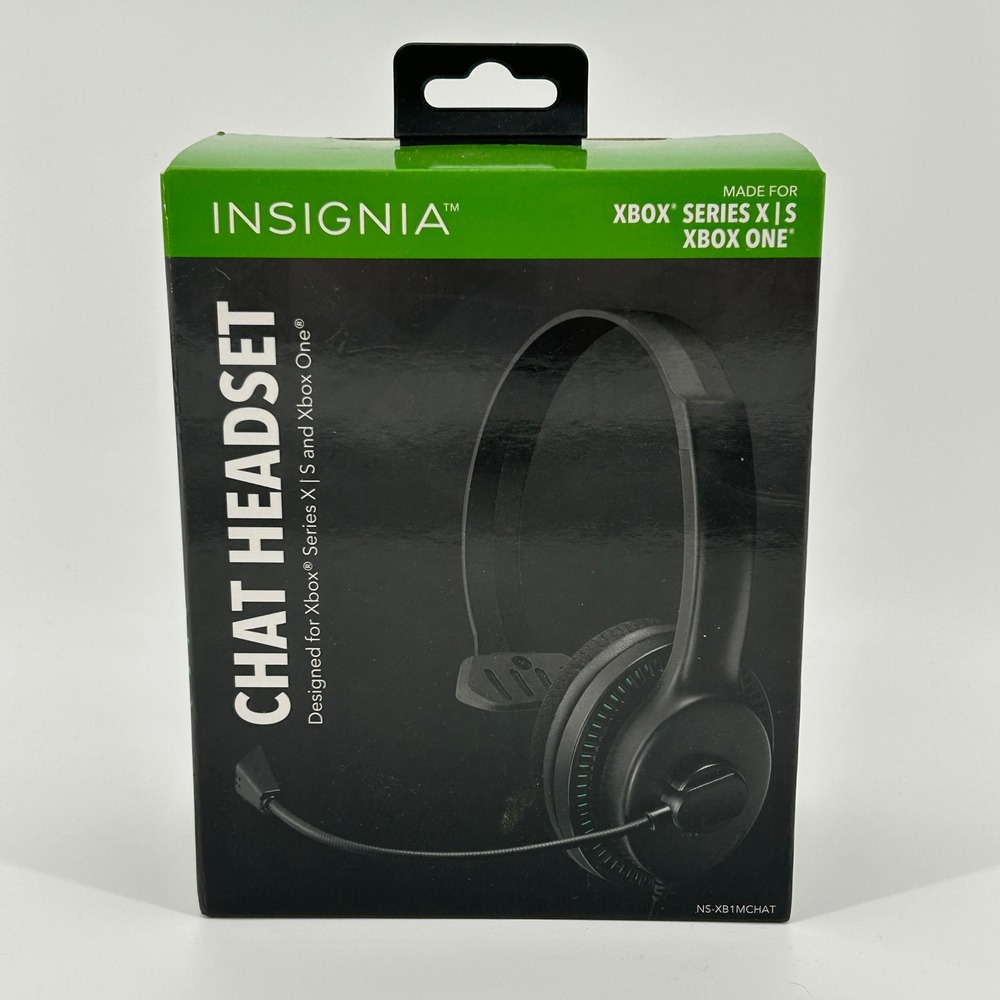 Insignia Wired Chat Headset for Xbox Series X|S and Xbox One Black NEW IN BOX